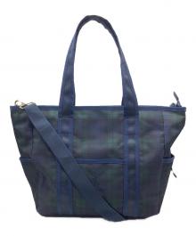 POLO RALPH LAUREN（ポロ・ラルフローレン）の古着「マザーズバッグ」｜グリーン×ネイビー