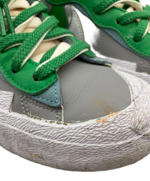 NIKE（ナイキ）NIKE (ナイキ) sacai (サカイ) スニーカー グレー×グリーン サイズ:27.0ｃｍの古着・服飾アイテム