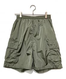 H BEAUTY&YOUTH（エイチ ビューティー&ユース）の古着「OLMTX CRUNCHY CRGO SHORT PANTS」｜カーキ