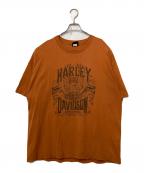 HARLEY-DAVIDSONハーレーダビッドソン）の古着「半袖Tシャツ」｜オレンジ