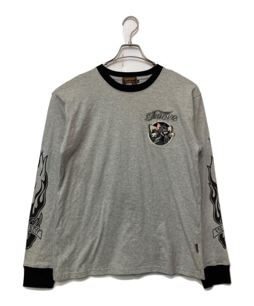 VANSON（バンソン）VANSON (バンソン) トム&ジェリー 長袖カットソー グレー サイズ:Lの古着・服飾アイテム