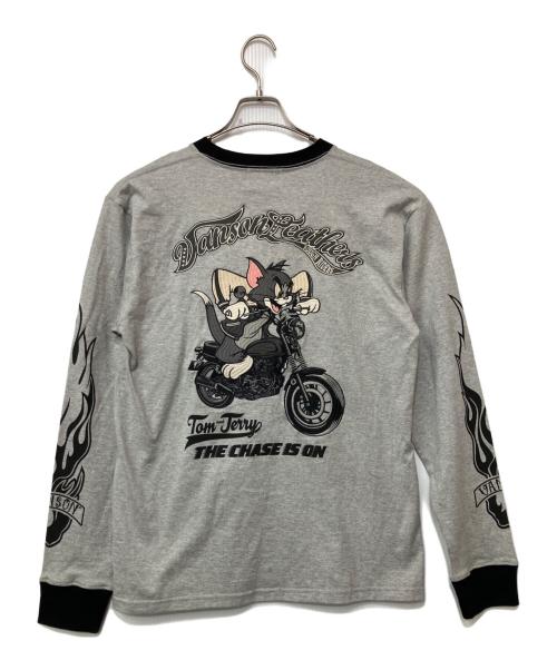 VANSON（バンソン）VANSON (バンソン) トム&ジェリー 長袖カットソー グレー サイズ:Lの古着・服飾アイテム