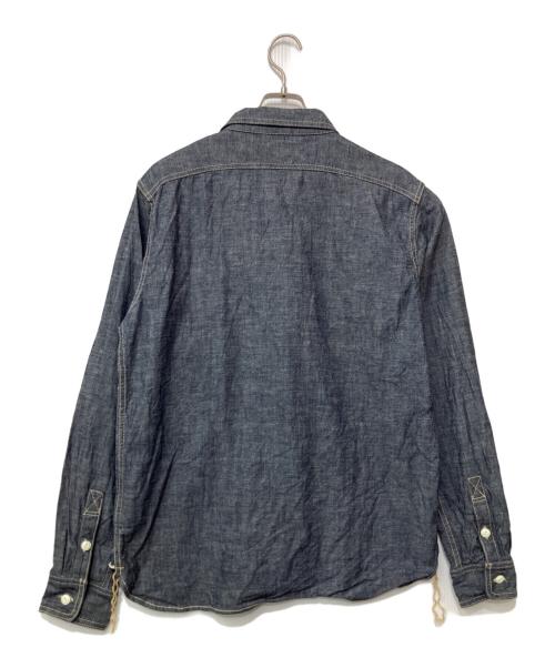 EIGHT G（エイトジー）EIGHT G (エイトジー) 長袖シャツ インディゴ サイズ:Lの古着・服飾アイテム