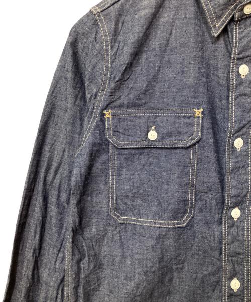 EIGHT G（エイトジー）EIGHT G (エイトジー) 長袖シャツ インディゴ サイズ:Lの古着・服飾アイテム