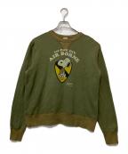 BUZZ RICKSON'S×SNOOPYバズリクソンズ×スヌーピー）の古着「スウェット」｜オリーブ