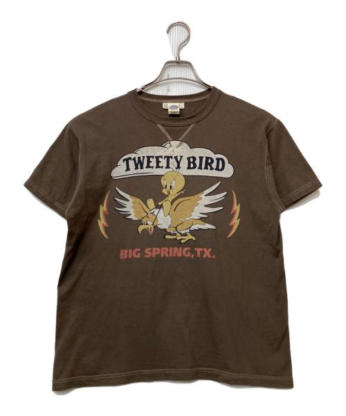 TOYS MCCOY（トイズマッコイ）TOYS McCOY (トイズマッコイ) tweety (トゥイーティー) Tシャツ ブラウン サイズ:Lの古着・服飾アイテム