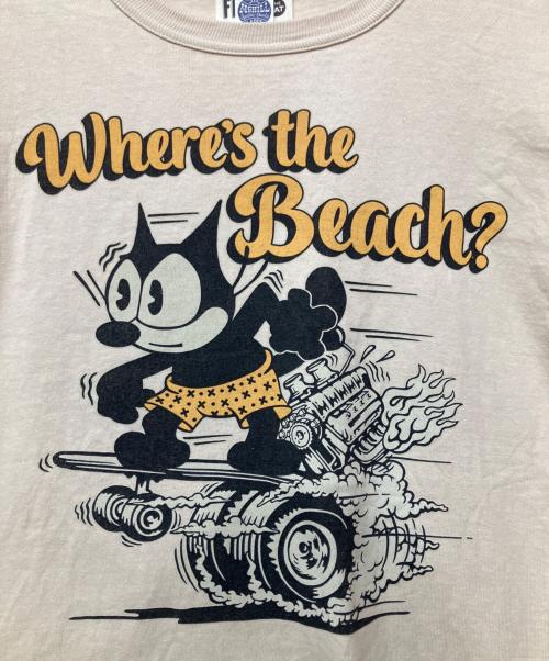 TOYS MCCOY（トイズマッコイ）TOYS McCOY (トイズマッコイ) Felix the Cat (フィリックスザキャット) Tシャツ ベージュ サイズ:Lの古着・服飾アイテム