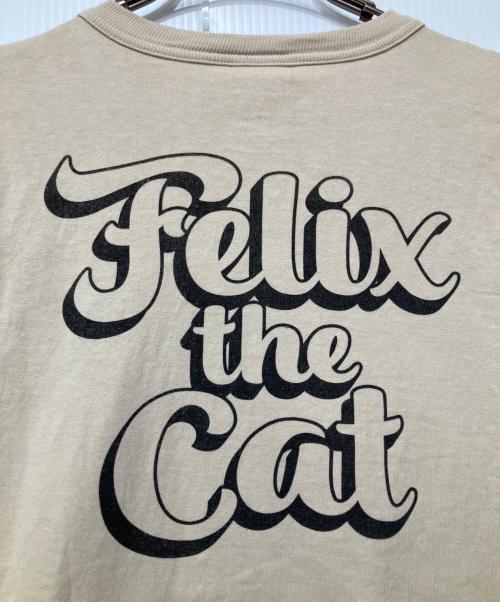 TOYS MCCOY（トイズマッコイ）TOYS McCOY (トイズマッコイ) Felix the Cat (フィリックスザキャット) Tシャツ ベージュ サイズ:Lの古着・服飾アイテム