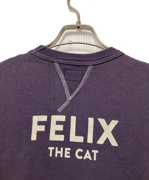 TOYS MCCOY（トイズマッコイ）TOYS McCOY (トイズマッコイ) Felix the Cat (フィリックスザキャット) スウェット パープル サイズ:42の古着・服飾アイテム