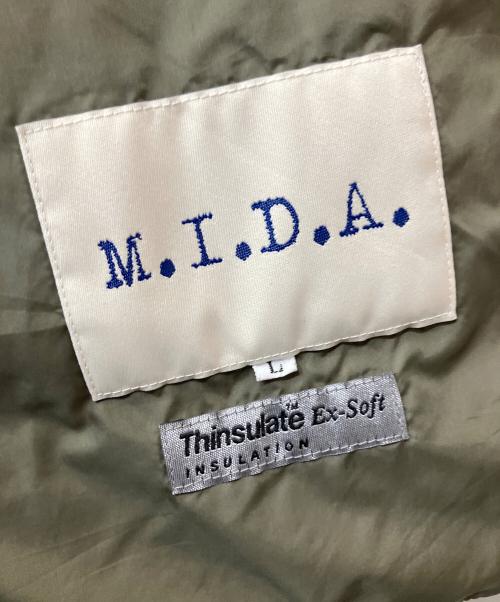 M.I.D.A.（ミダ）M.I.D.A. (ミダ) 中綿ジャケット オリーブ サイズ:L 未使用品の古着・服飾アイテム