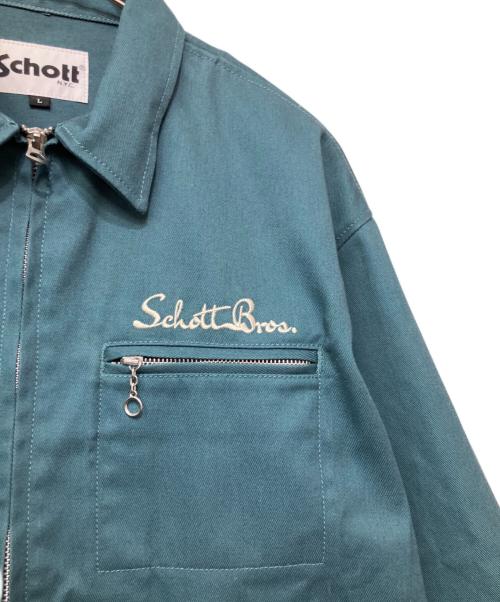 Schott（ショット）Schott (ショット) TC ワークジャケット ライトアウター グリーン サイズ:Lの古着・服飾アイテム