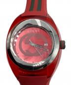 GUCCIグッチ）の古着「リストウォッチ」｜レッド