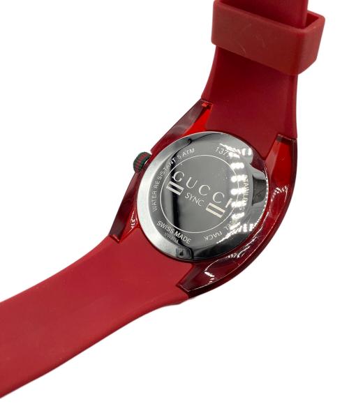 GUCCI（グッチ）GUCCI (グッチ) リストウォッチ レッドの古着・服飾アイテム
