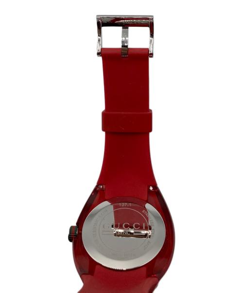 GUCCI（グッチ）GUCCI (グッチ) リストウォッチ レッドの古着・服飾アイテム