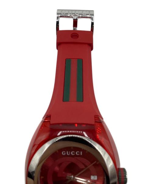 GUCCI（グッチ）GUCCI (グッチ) リストウォッチ レッドの古着・服飾アイテム