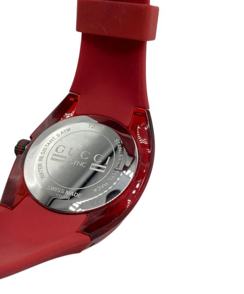 GUCCI（グッチ）GUCCI (グッチ) リストウォッチ レッドの古着・服飾アイテム