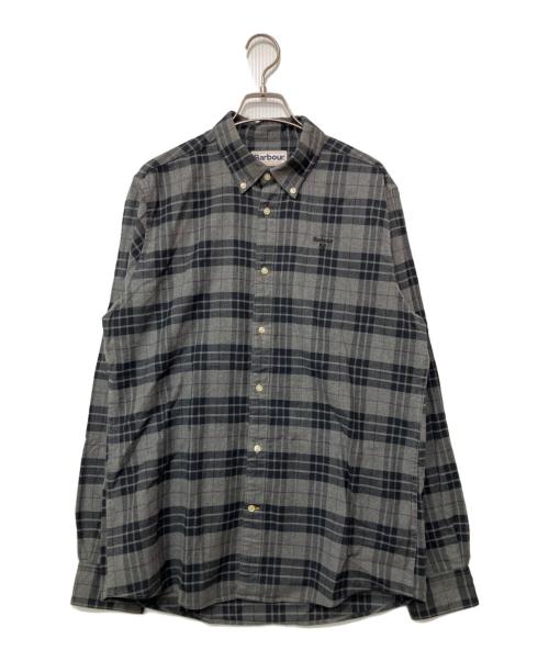 Barbour（バブアー）Barbour (バブアー) 長袖シャツ ブラック×グレー サイズ:Mの古着・服飾アイテム