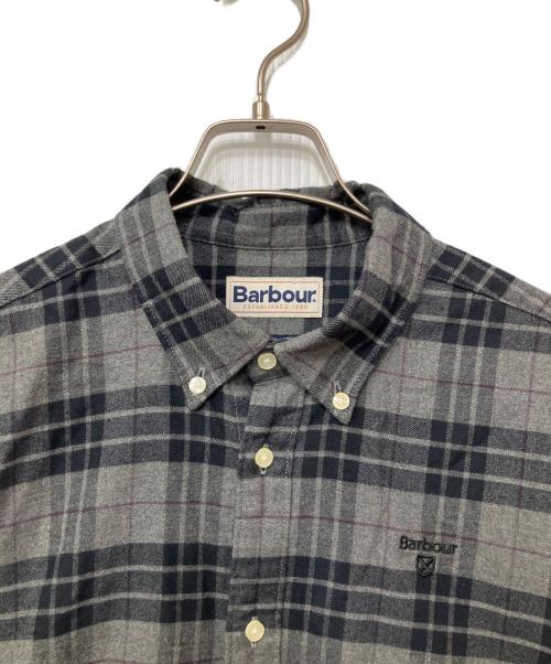 Barbour（バブアー）Barbour (バブアー) 長袖シャツ ブラック×グレー サイズ:Mの古着・服飾アイテム