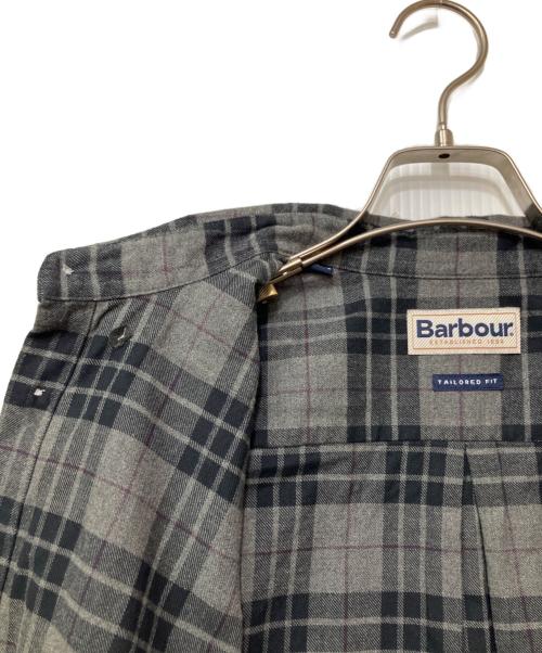 Barbour（バブアー）Barbour (バブアー) 長袖シャツ ブラック×グレー サイズ:Mの古着・服飾アイテム