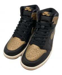 NIKE（ナイキ）の古着「ハイカットスニーカー」｜ブラック×ゴールド