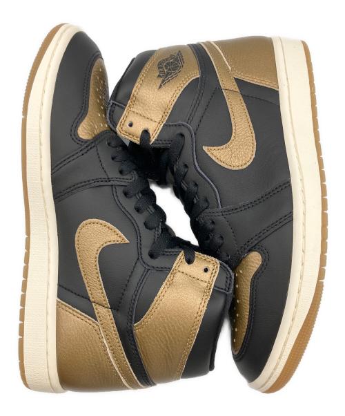 NIKE（ナイキ）NIKE (ナイキ) ハイカットスニーカー ブラック×ゴールド サイズ:26.5の古着・服飾アイテム