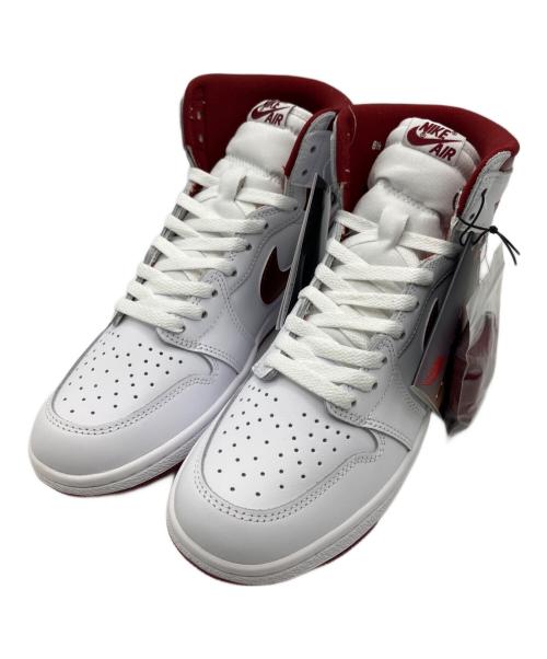 NIKE（ナイキ）NIKE (ナイキ) ハイカットスニーカー ホワイト×レッド サイズ:26.5cm 未使用品の古着・服飾アイテム