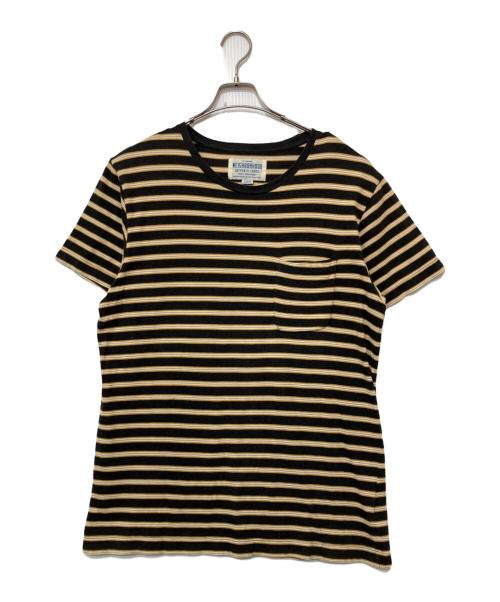 NEIGHBORHOOD（ネイバーフッド）NEIGHBORHOOD (ネイバーフッド) ポケットTシャツ イエロー×ブラック サイズ:Lの古着・服飾アイテム