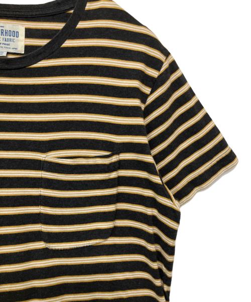NEIGHBORHOOD（ネイバーフッド）NEIGHBORHOOD (ネイバーフッド) ポケットTシャツ イエロー×ブラック サイズ:Lの古着・服飾アイテム