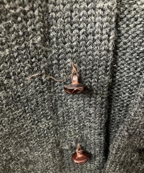 POLO RALPH LAUREN（ポロ・ラルフローレン）POLO RALPH LAUREN (ポロ・ラルフローレン) 厚手カーディガン ブラック サイズ:Mの古着・服飾アイテム