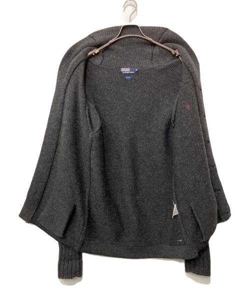 POLO RALPH LAUREN（ポロ・ラルフローレン）POLO RALPH LAUREN (ポロ・ラルフローレン) 厚手カーディガン ブラック サイズ:Mの古着・服飾アイテム