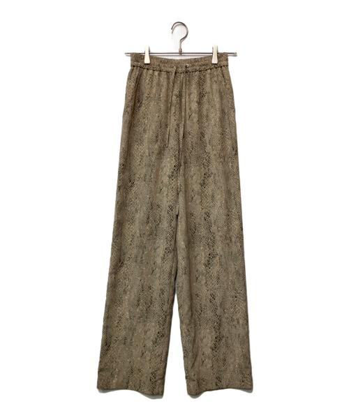 CLANE（クラネ）CLANE (クラネ) パイソンルーズパンツ ベージュの古着・服飾アイテム