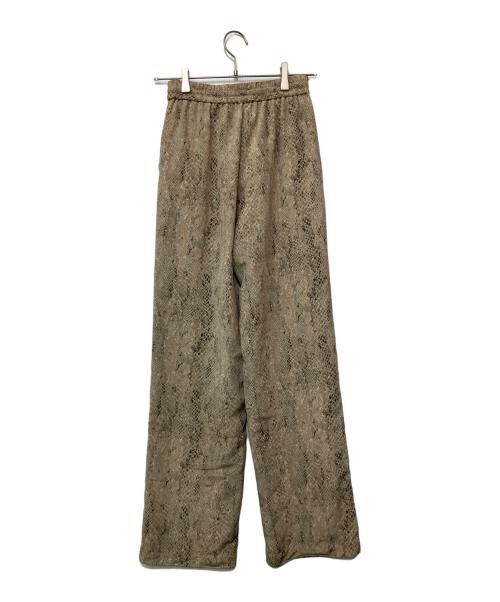 CLANE（クラネ）CLANE (クラネ) パイソンルーズパンツ ベージュの古着・服飾アイテム