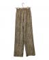 CLANE (クラネ) パイソンルーズパンツ ベージュ：5000円