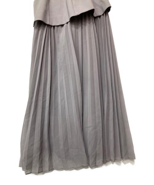 Snidel（スナイデル）Snidel (スナイデル) ペプラムスイッチングスカート グレー サイズ:Sの古着・服飾アイテム