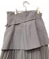 中古・古着 Snidel (スナイデル) ペプラムスイッチングスカート グレー サイズ:S：5000円