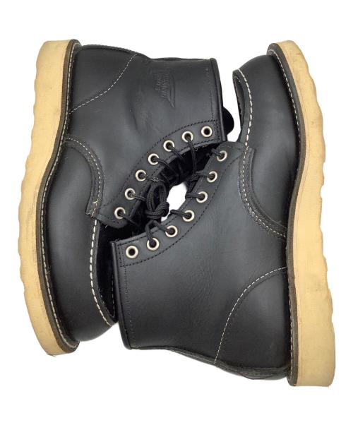 RED WING（レッドウィング）RED WING (レッドウィング) 6-inch Classic Moc　ブーツ ブラック サイズ:22.5の古着・服飾アイテム