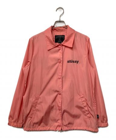 hiro様★stussy★ステューシー コーチジャケット★ピンクS レディース STUSSY ステューシー コーチジャケット ナイロンジャケット ピンク