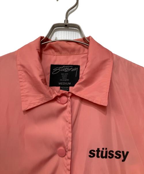 stussy（ステューシー）stussy (ステューシー) コーチジャケット ピンク サイズ:Mの古着・服飾アイテム