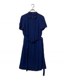BURBERRY LONDON（バーバリーロンドン）の古着「半袖ワンピース」｜ブルー