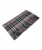 Burberry'sバーバリー）の古着「マフラー」｜グレー×ブラック