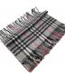 Burberry's (バーバリーズ) マフラー グレー×ブラック：6000円