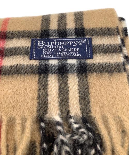 Burberry's（バーバリー）Burberry's (バーバリーズ) マフラー ベージュ×ブラックの古着・服飾アイテム