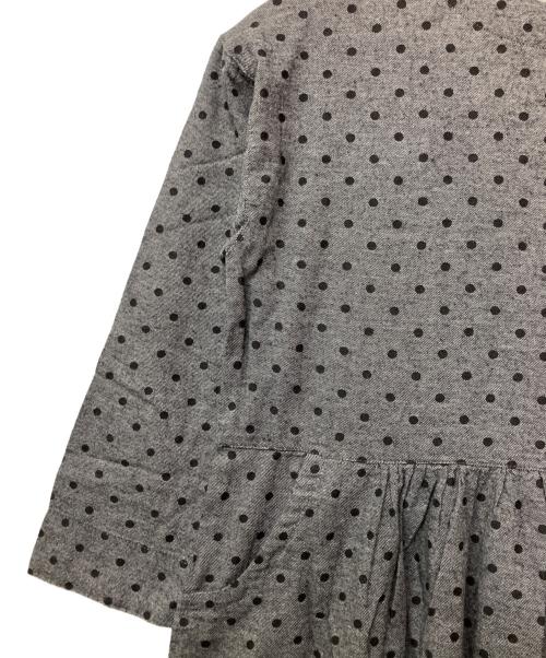 TUTIE（ツチエ）TUTIE (ツチエ) 長袖ワンピース グレー×ブラック サイズ:FREEの古着・服飾アイテム