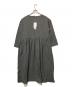 TUTIE (ツチエ) 長袖ワンピース グレー×ブラック サイズ:FREE：5000円