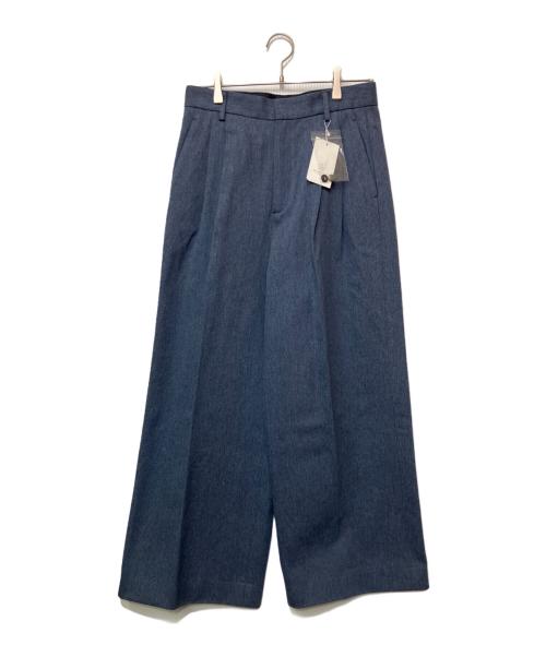 BEAUTY&YOUTH UNITED ARROWS（ビューティーアンドユースユナイテッドアローズ）BEAUTY&YOUTH UNITED ARROWS (ビューティーアンドユースユナイテッドアローズ) ワイドデニムパンツ インディゴ サイズ:M 未使用品の古着・服飾アイテム