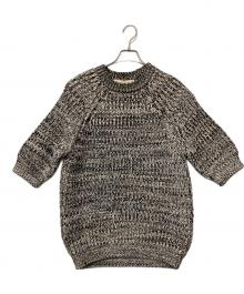 MARNI（マルニ）の古着「ニットTシャツ」｜ブラック×ホワイト