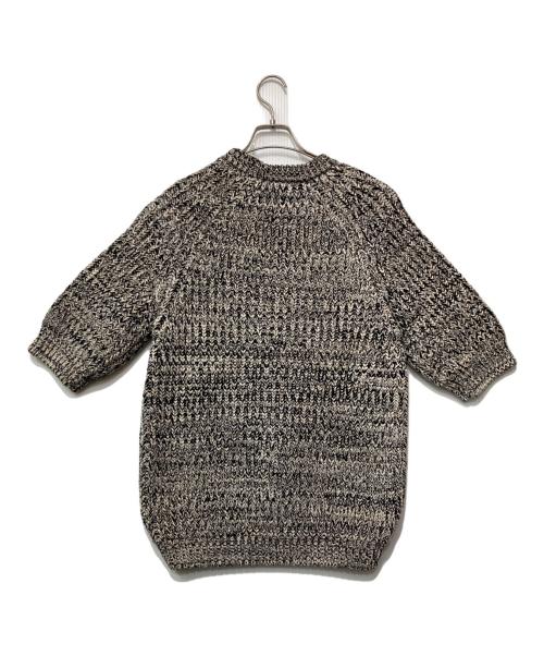 MARNI（マルニ）MARNI (マルニ) ニットTシャツ ブラック×ホワイト サイズ:44の古着・服飾アイテム