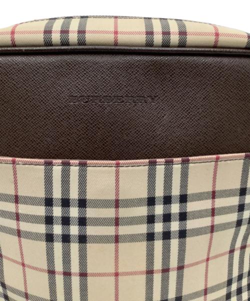 BURBERRY（バーバリー）BURBERRY (バーバリー) ショルダーバッグ ベージュ×ブラウンの古着・服飾アイテム