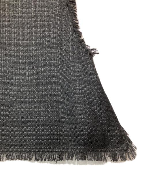 CYAN TOKYO（シアン トーキョー）CYAN TOKYO (シアン トーキョー) バックオーバーツイードベスト ブラック サイズ:FREEの古着・服飾アイテム