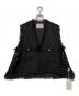 CYAN TOKYO（シアン トーキョー）の古着「バックオーバーツイードベスト」｜ブラック
